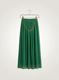 Green Crush Chiffon Maxi Skirt